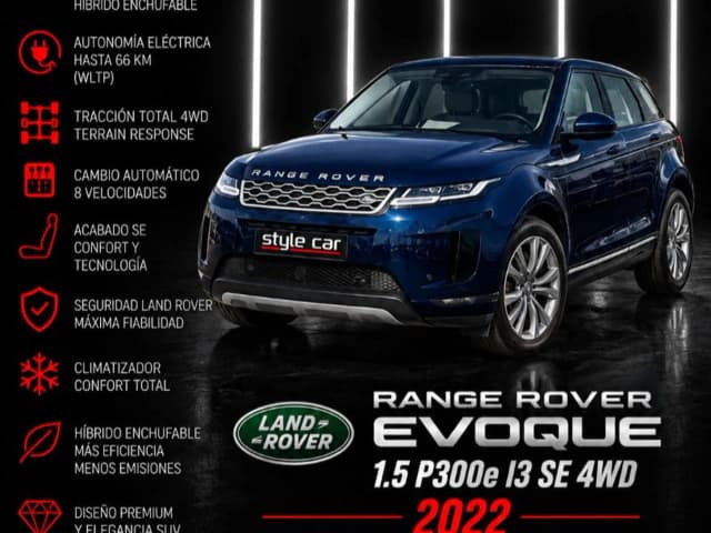 Land Rover Range Rover Evoque 1.5 P300e I3 SE AUTO 4WD PHEV 2022 en Style Car Canarias · CEC