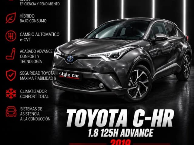 Toyota C-HR 1.8 125H Advance 2019 en Style Car Canarias · CEC