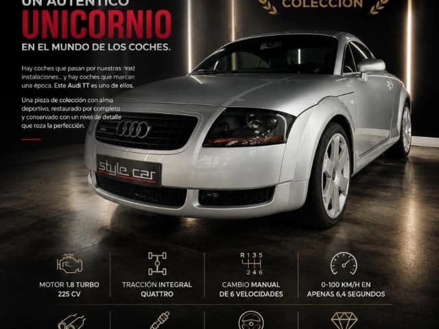 Audi TT Coupe 1.8T 225 CV quattro 2000 en Style Car Canarias · CEC